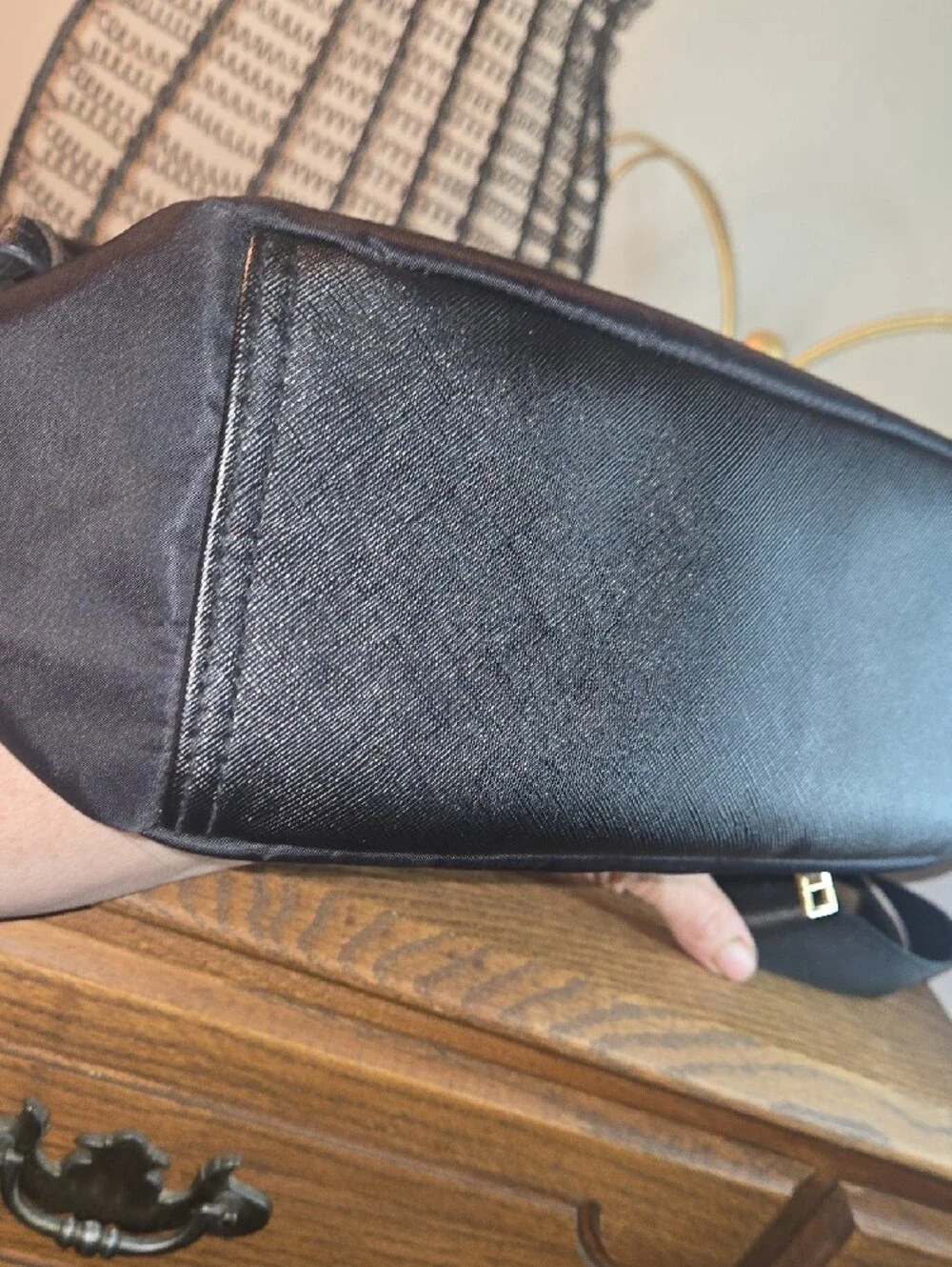 Black Women's Convertible Backpack Tote - Unbranded